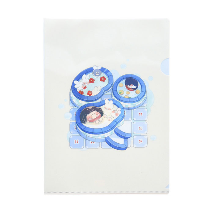 【周边】鹿想IDEER × 设计师 联名款：文件夹 扣肉扣 · 洗个牛奶浴 文件夹