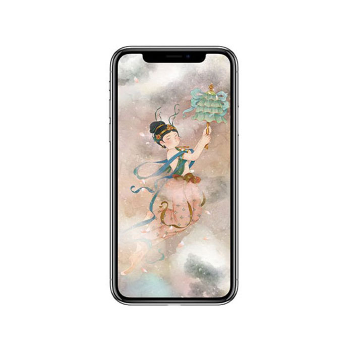 【周边】胖脸吉祥 · 侍奉飞天系列：手机壁纸 宝伞 手机壁纸