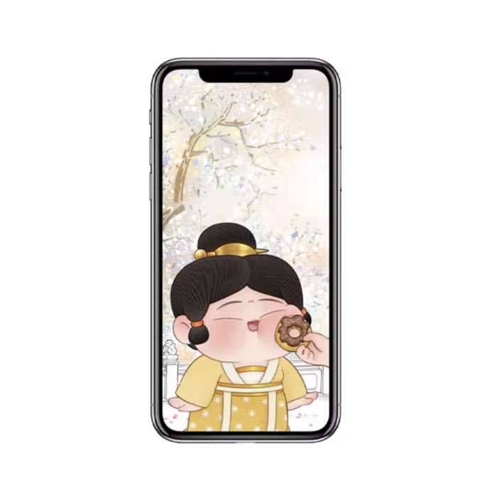 【周边】胖脸吉祥 · 一口定情系列：手机壁纸 甜系少女款 手机壁纸
