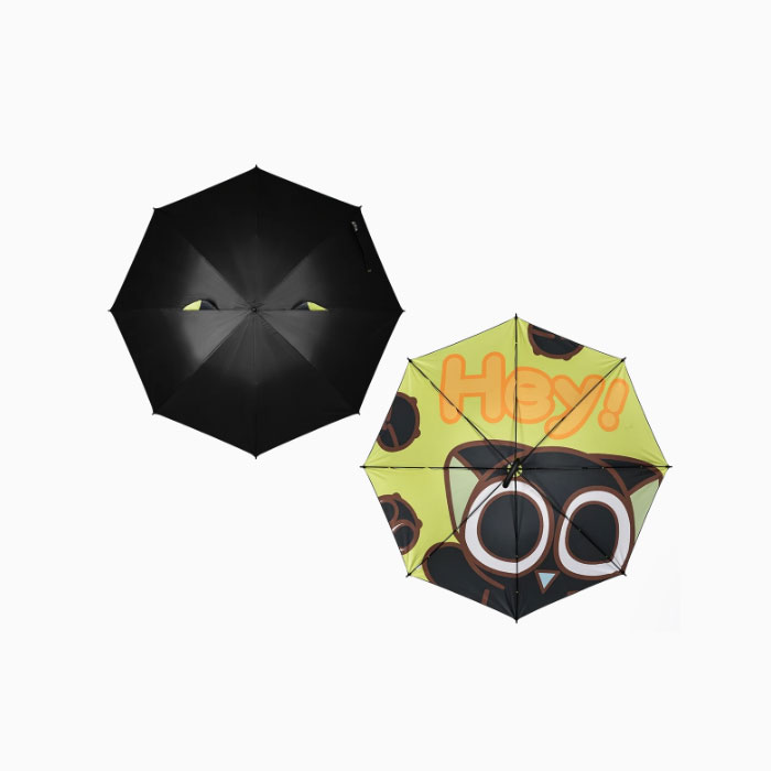 【周边】罗小黑 · 黑绿配色经典系列 猫耳直柄伞 晴雨伞