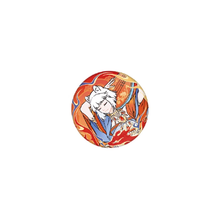 【周边】非人哉 × 敦煌画院 伎乐飞天系列：马口铁徽章盲盒（圆形） 九月 徽章