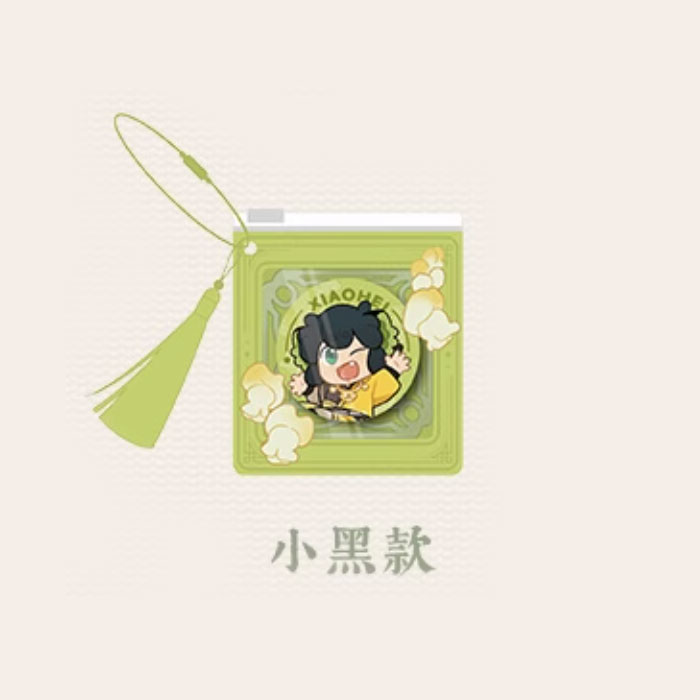 【周边】罗小黑战记 × 名创优品 轩影摇香系列：毛绒徽章套组 小黑款 徽章