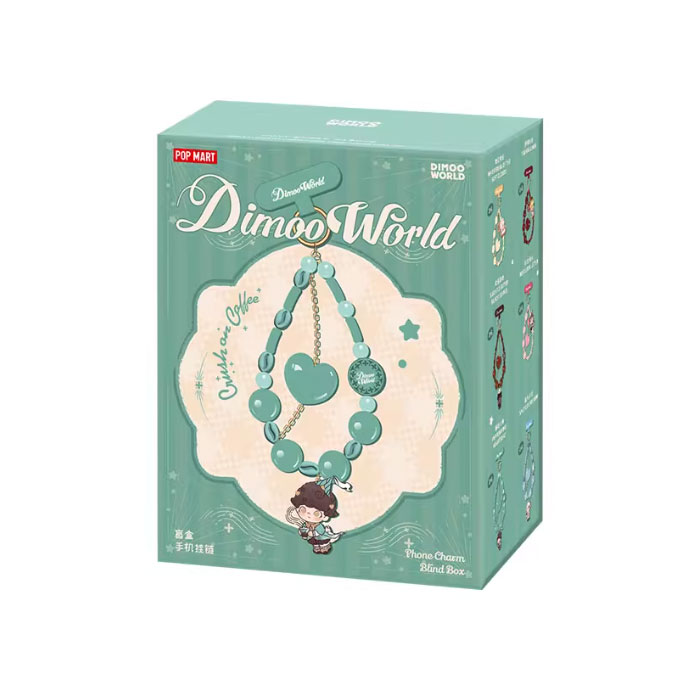 【周边】泡泡玛特 · Dimoo world 心动特调系列：盲盒手机挂链 包装&赠品 单盒 包装
