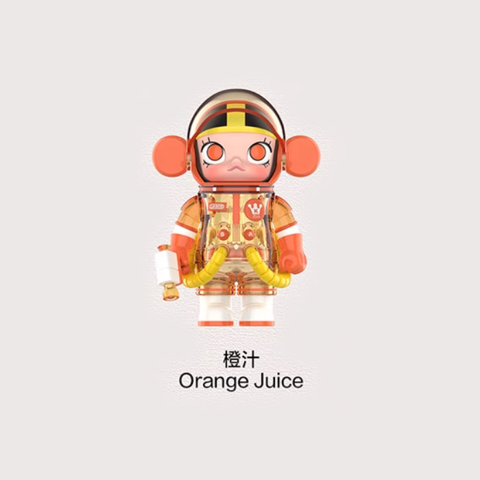 【周边】MEGA SPACE MOLLY系列：100% 周年系列4 玩偶 橙汁 OrangeJuice 手办