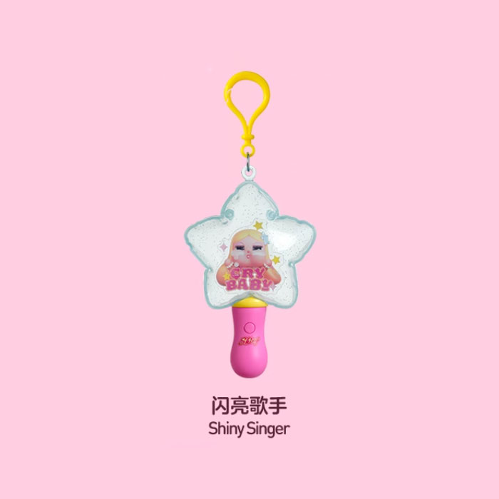 【周边】CRYBABY · SHINY SHINY系列：发光挂件盲盒 闪亮歌手 Shiny Singer 挂件