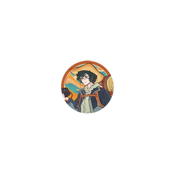 【周边】非人哉 · 白泽特刊系列 vol.11 甘 套装A：马口铁徽章 01 徽章