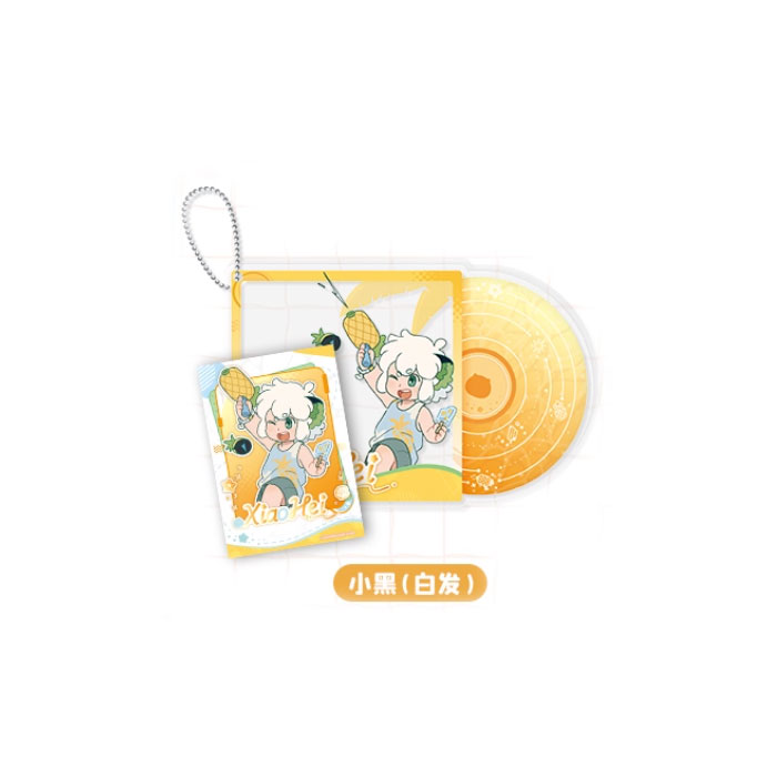 【周边】罗小黑战记2 夏日大作战系列：拍立得透卡套组 小黑（白发） 卡片