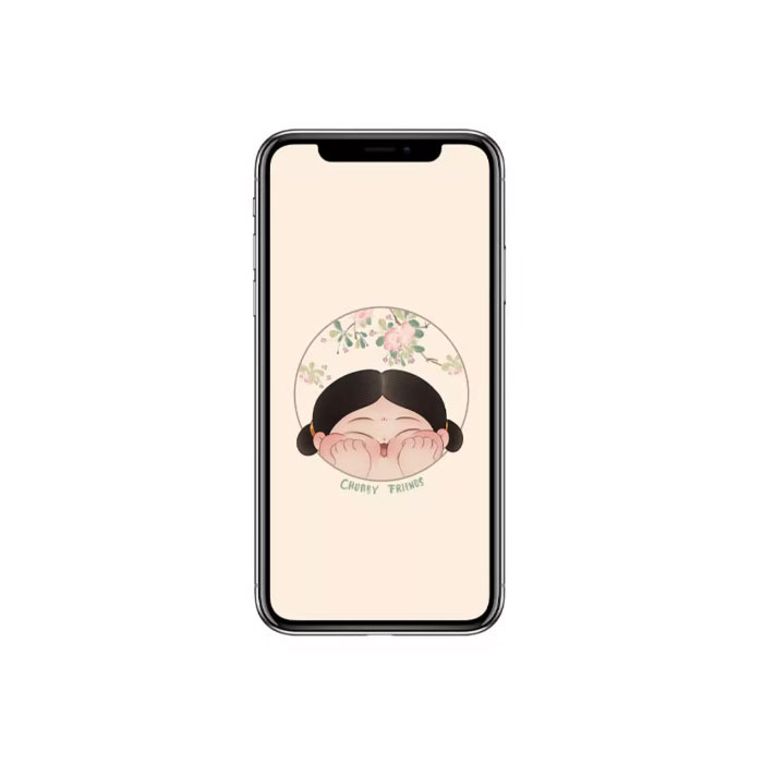【周边】胖脸吉祥：手机壁纸 Chubby friends A款 手机壁纸