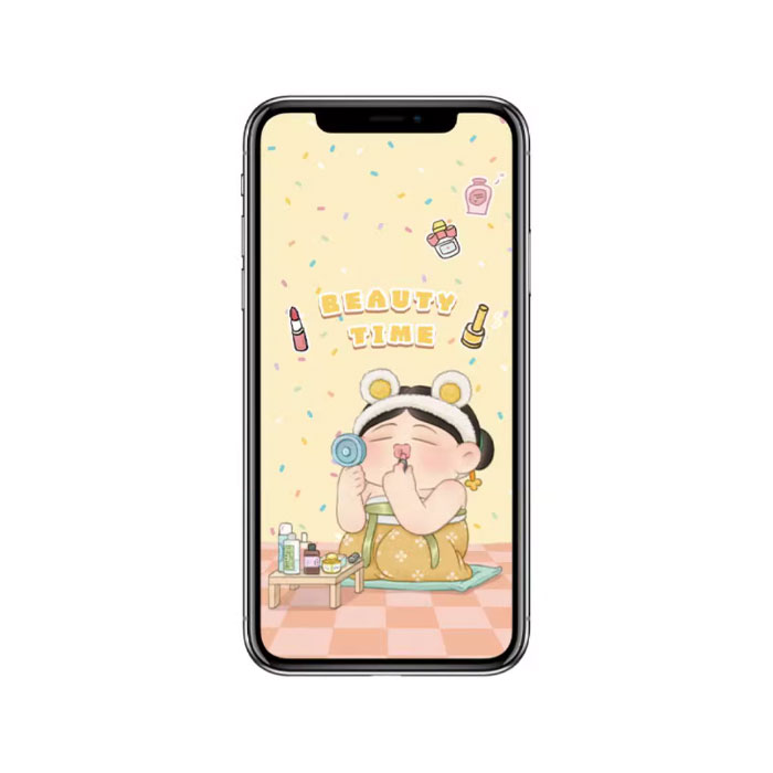 【周边】胖脸吉祥：手机壁纸 Beauty time 手机壁纸