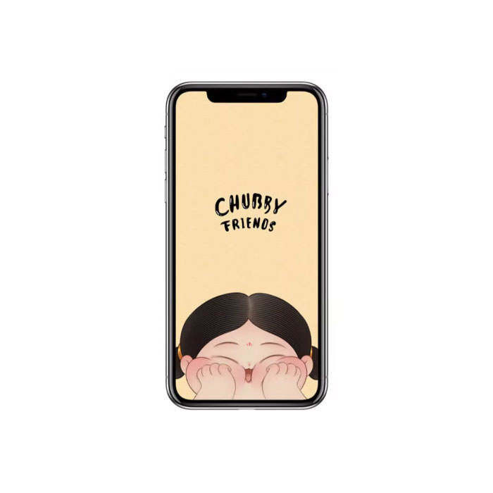 【周边】胖脸吉祥：手机壁纸 Chubby friends B款 手机壁纸