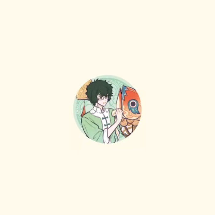 【周边】非人哉 · 白泽特刊系列 vol.9 苏 套装A：马口铁徽章 01 徽章