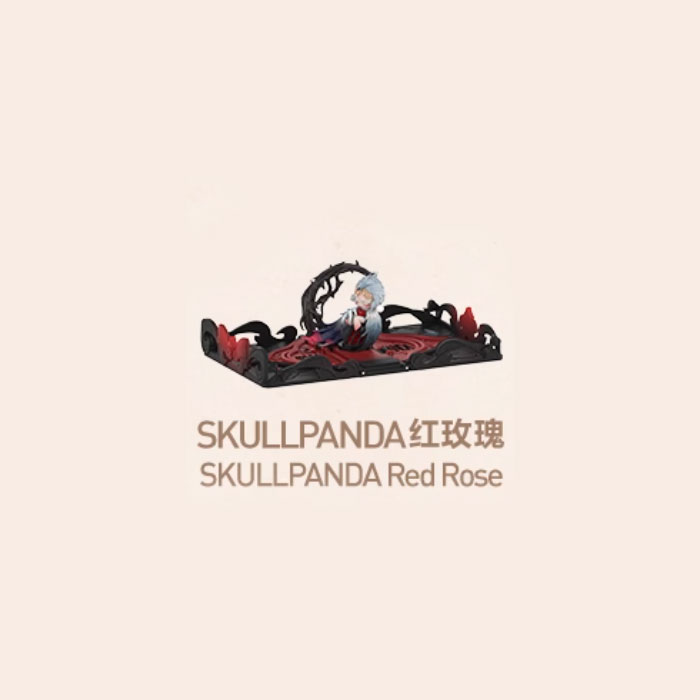 【周边】泡泡玛特 · Gift For You 立体贺卡系列场景手办 SKULLPANDA 红玫瑰 手办