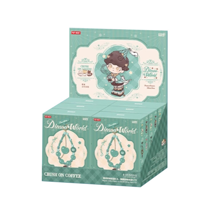 【周边】泡泡玛特 · Dimoo world 心动特调系列：盲盒手机挂链 包装&赠品 整盒 包装