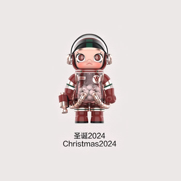 【周边】MEGA SPACE MOLLY系列：100% 周年系列4 玩偶 圣诞2024 Christmas2024 手办（常规款）