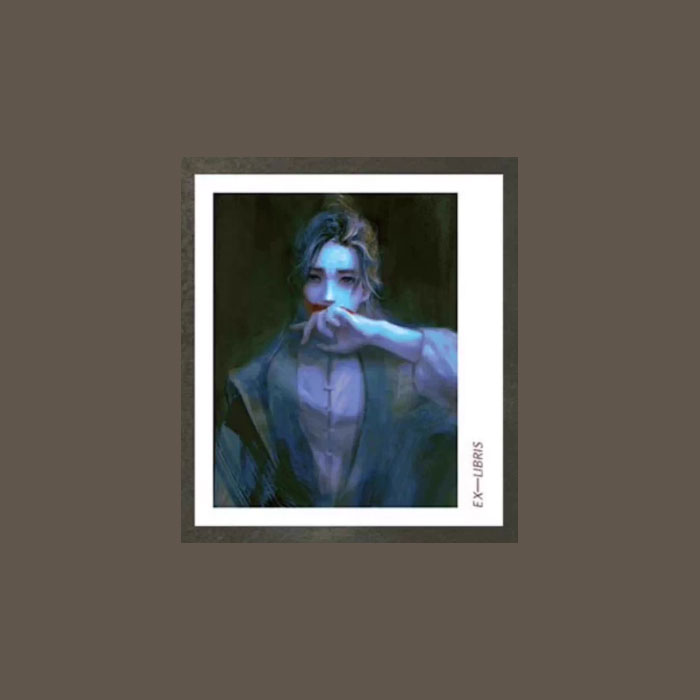 【周边】山海之灰 包装&赠品 作者亲绘人物藏书票 卡片