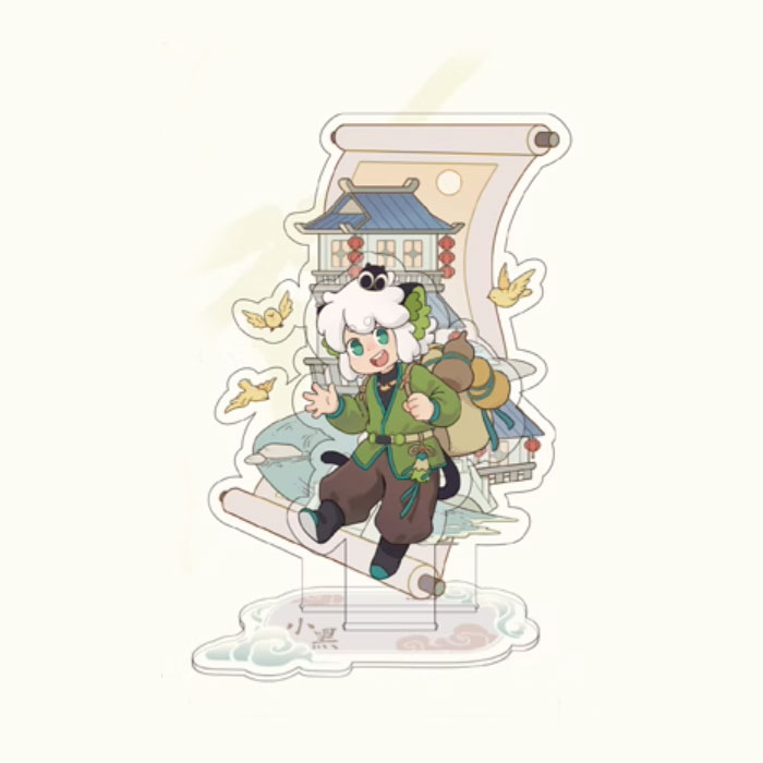 【周边】罗小黑战记2 寻踪系列：亚克力双插立牌 小黑B款 立牌