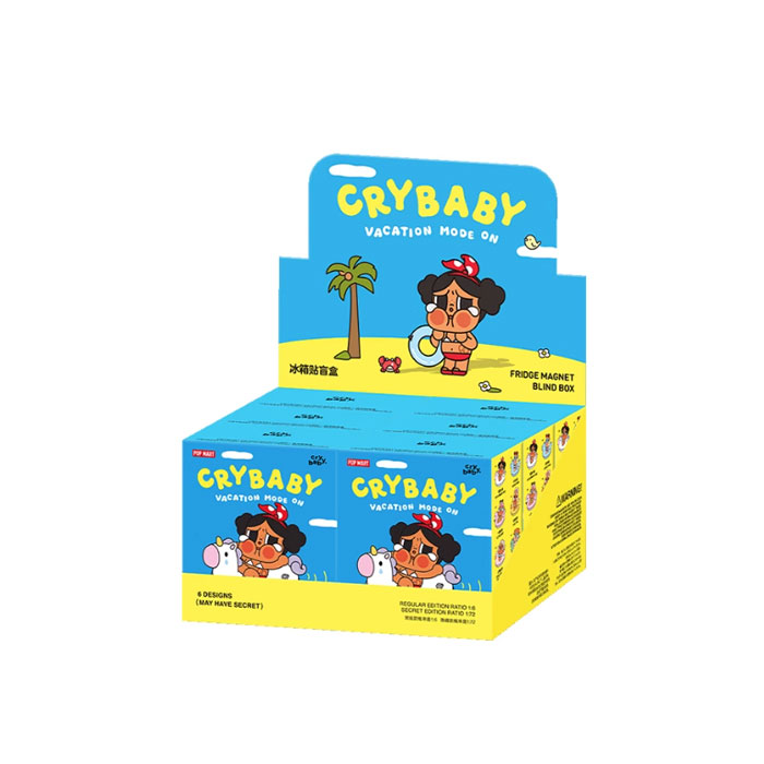 【周边】CRYBABY · Vacation Mode On系列：冰箱贴盲盒 包装&赠品 整盒 包装