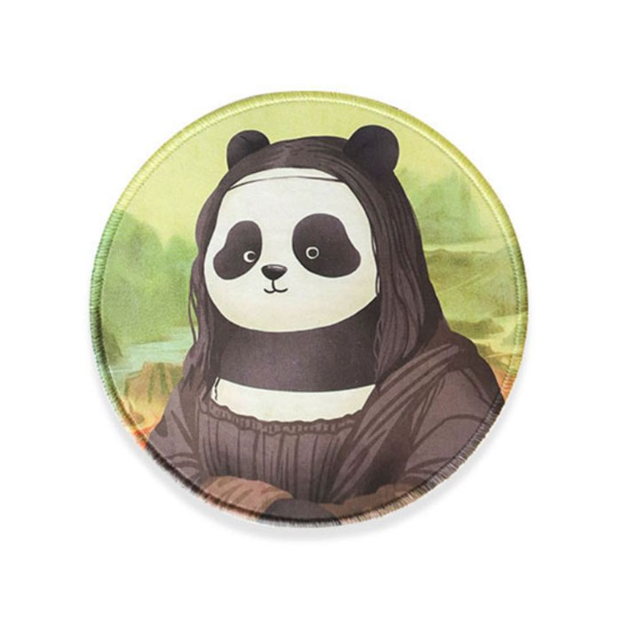 【周边】滚阿滚 · 名画系列：鼠标垫 蒙娜滚滚的微笑款 鼠标垫