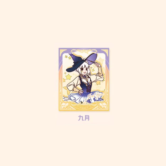 【周边】非人哉 · 帽子戏法系列：伪拍立得盲盒 九月 卡片
