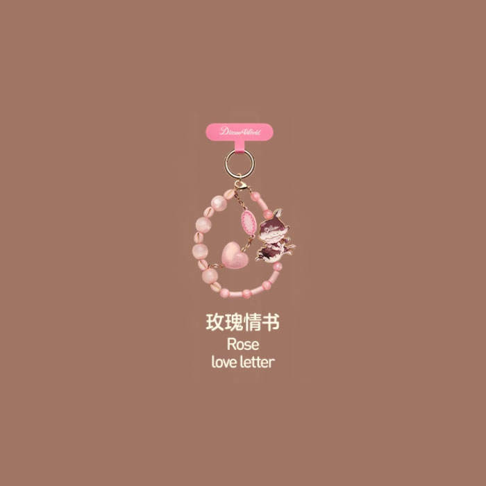 【周边】泡泡玛特 · Dimoo world 心动特调系列：盲盒手机挂链 玫瑰情书 Rose love letter 挂链