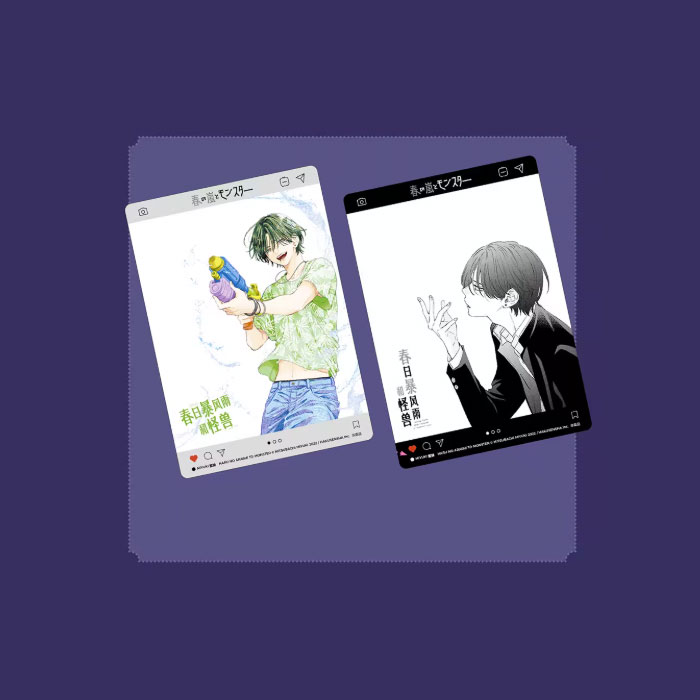 【周边】春日暴风雨和怪兽（简体中文版）包装&赠品 互动透卡 卡片（2枚）