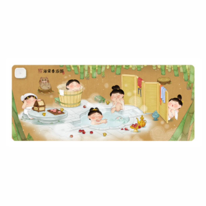 【周边】胖脸吉祥：加热鼠标垫 海棠香浴图 鼠标垫