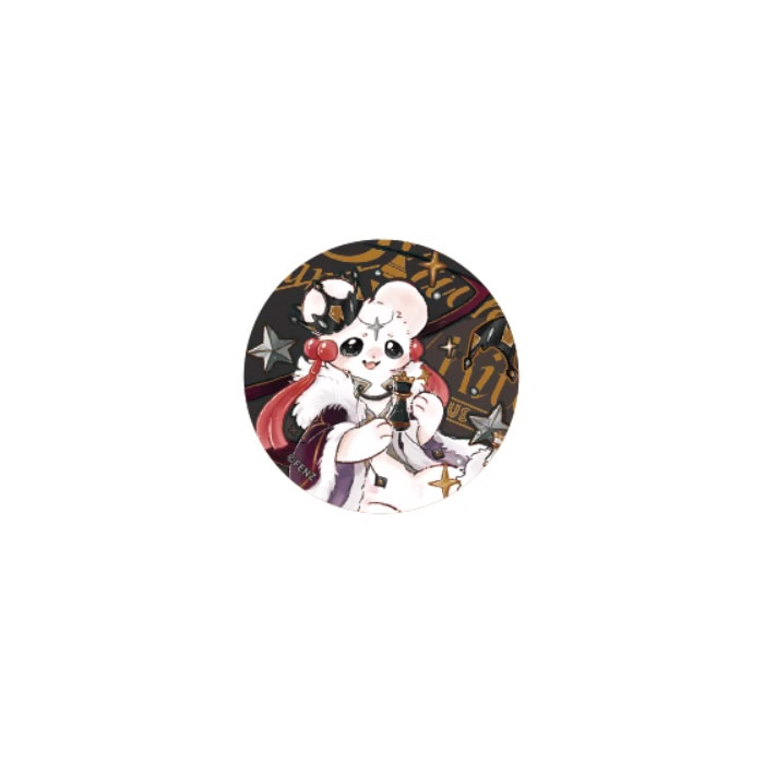 【周边】有兽焉 · 黑白对弈系列：伪拍立得盲盒 吐宝鼠 徽章