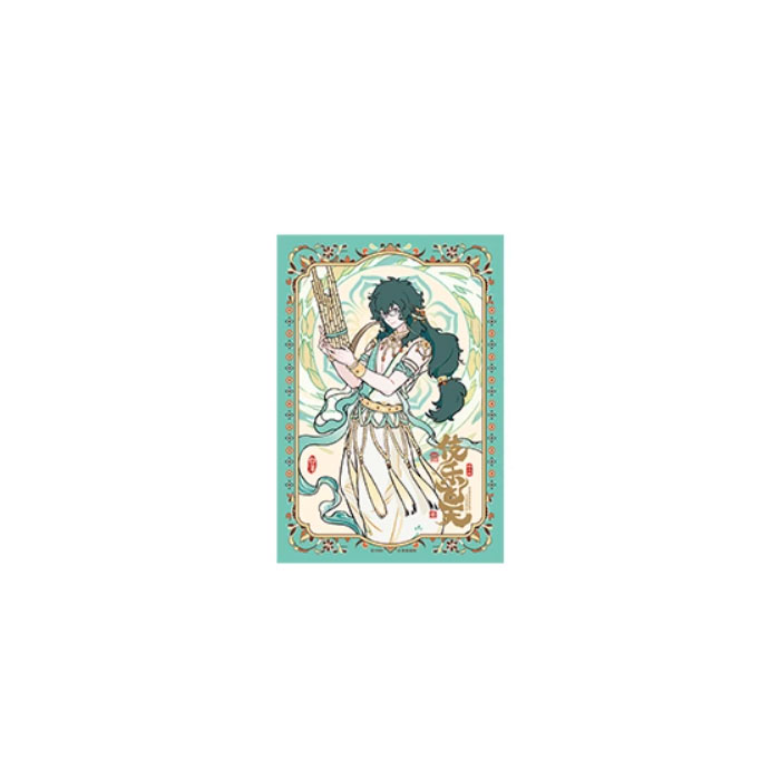 【周边】非人哉 × 敦煌画院 伎乐飞天系列：明信片套装 白泽 明信片