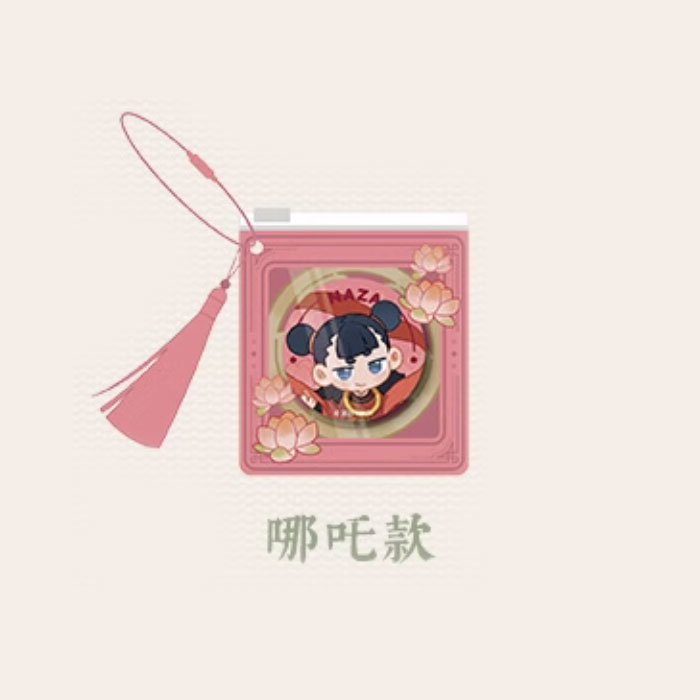【周边】罗小黑战记 × 名创优品 轩影摇香系列：毛绒徽章套组 哪吒款 徽章
