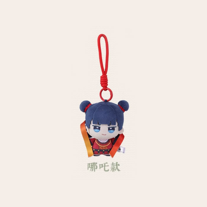 【周边】罗小黑战记 × 名创优品 轩影摇香系列：棉娃毛绒挂件 哪吒款 挂件