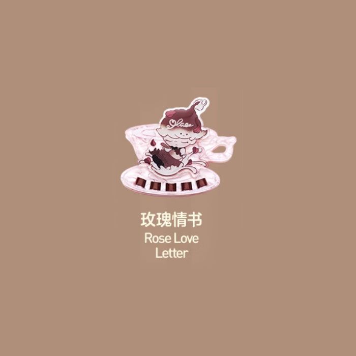 【周边】泡泡玛特 · Dimoo world 心动特调系列：盲盒亚克力冰箱贴夹子 玫瑰情书 Rose Love Letter 冰箱贴