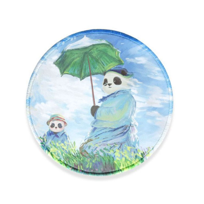 【周边】滚阿滚 · 名画系列：鼠标垫 撑洋伞的滚滚款 鼠标垫