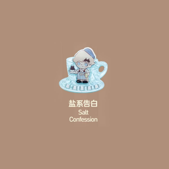 【周边】泡泡玛特 · Dimoo world 心动特调系列：盲盒亚克力冰箱贴夹子 盐系告白 Salt Confession 冰箱贴