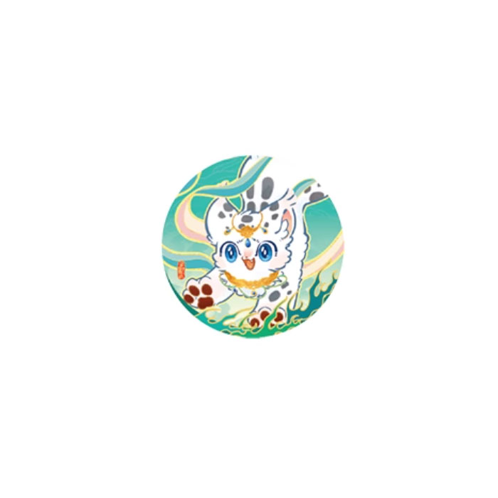 【周边】有兽焉 · 华彩流光系列：马口铁徽章盲盒 核桃 徽章