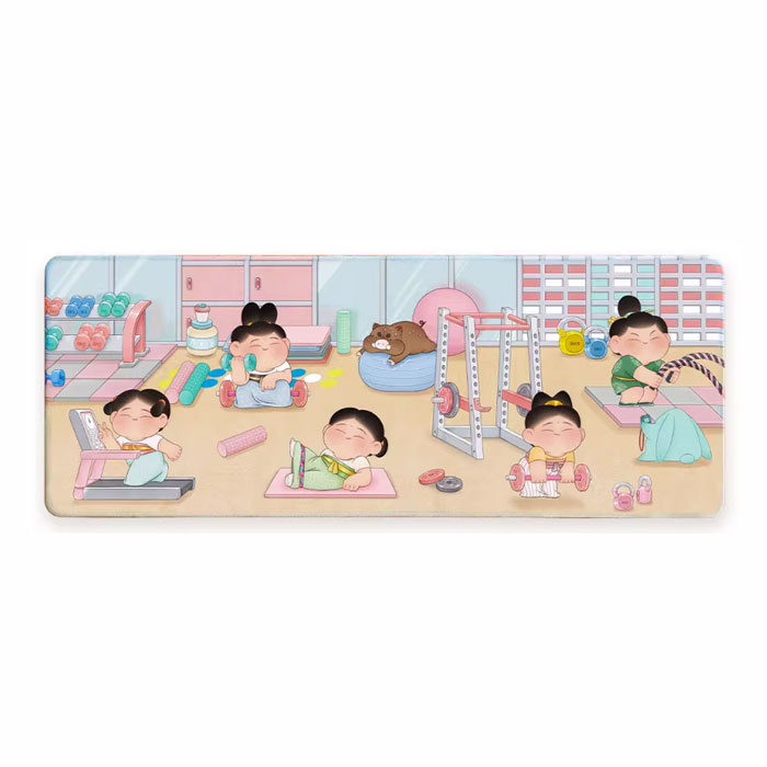 【周边】胖脸吉祥：鼠标垫 · 300mm款 打卡健身图 鼠标垫（300mm款）