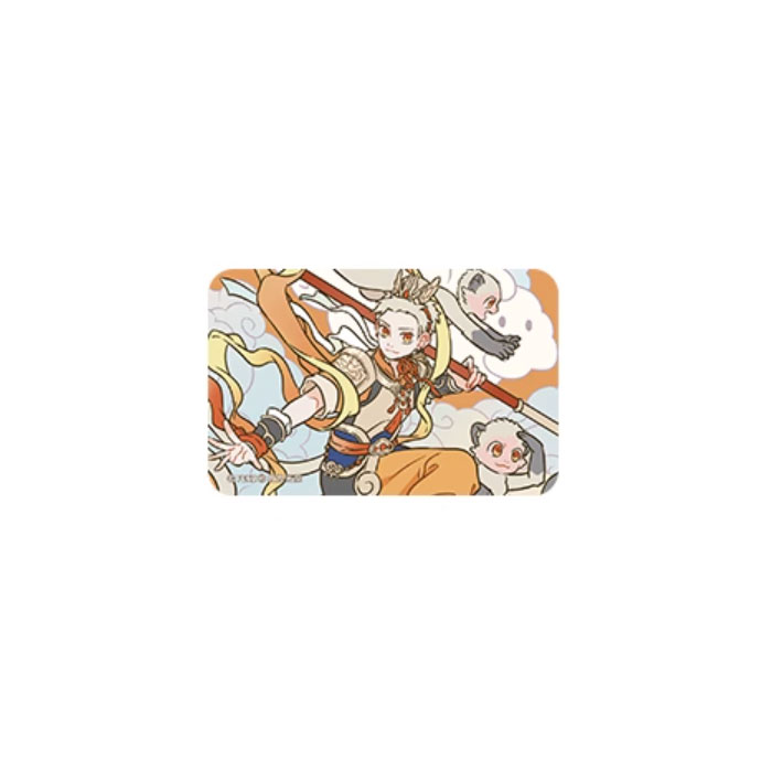 【周边】非人哉 × 敦煌画院 瑞兽呈祥系列：马口铁徽章盲盒（长方形款） 孙悟空 徽章