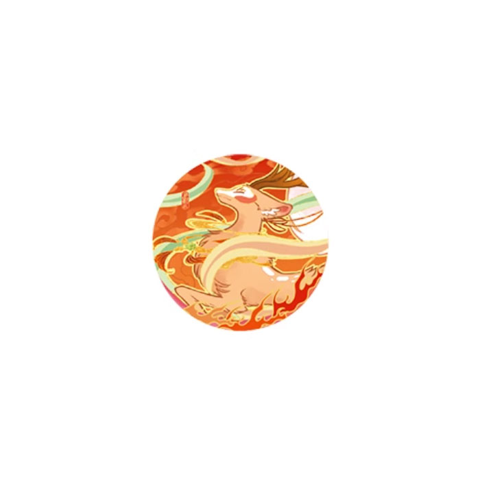 【周边】有兽焉 · 华彩流光系列：马口铁徽章盲盒 四不像 徽章