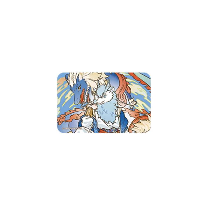 【周边】非人哉 × 敦煌画院 瑞兽呈祥系列：马口铁徽章盲盒（长方形款） 敖烈 徽章