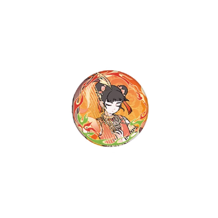 【周边】非人哉 × 敦煌画院 伎乐飞天系列：马口铁徽章盲盒（圆形） 哪吒 徽章