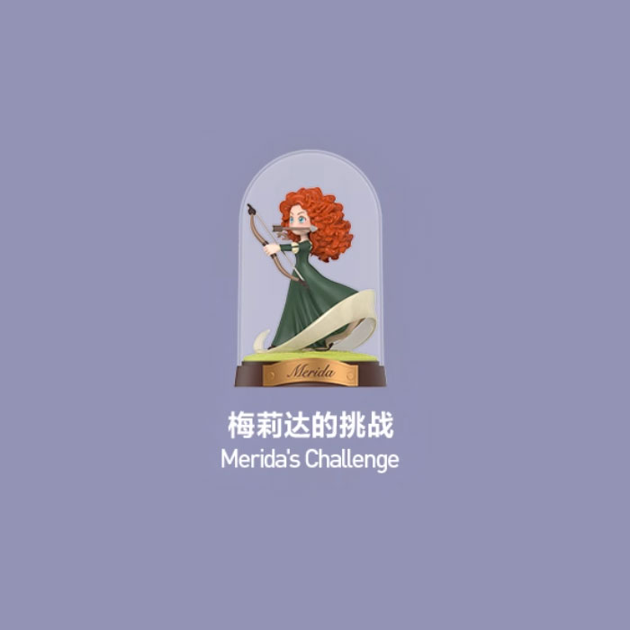 【周边】泡泡玛特 × 迪斯尼 公主创想世界系列：手办 梅莉达的桃战 Merida's Challenge 手办