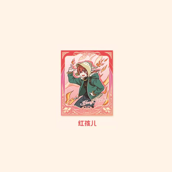 【周边】非人哉 · 帽子戏法系列：伪拍立得盲盒 红孩儿 卡片