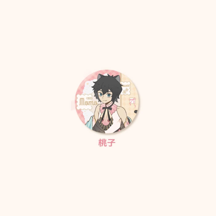 【周边】万圣街 · 自繁花中系列：马口铁徽章盲盒 桃子 徽章