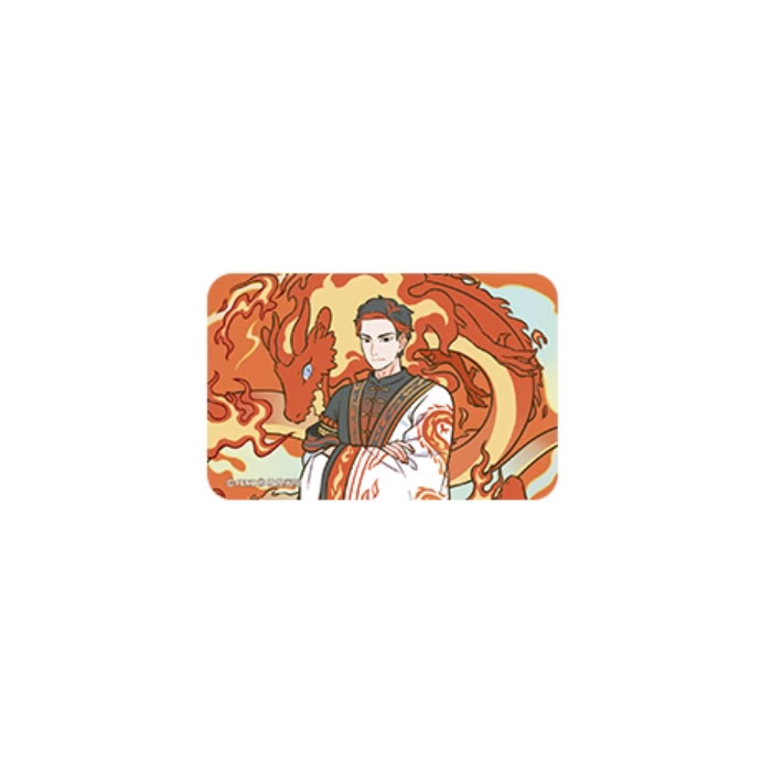【周边】非人哉 × 敦煌画院 瑞兽呈祥系列：马口铁徽章盲盒（长方形款） 祝融 徽章