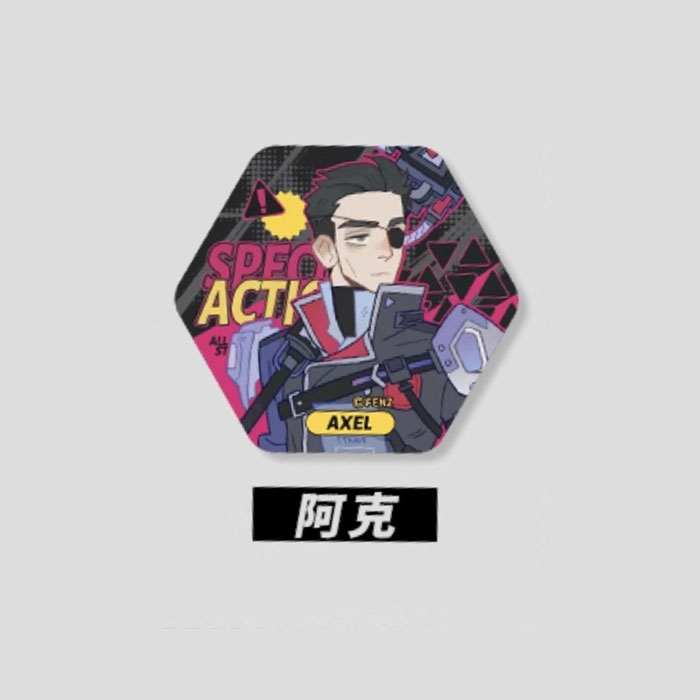 【周边】万圣街 · 特别行动系列：马口铁徽章盲盒 阿克 徽章