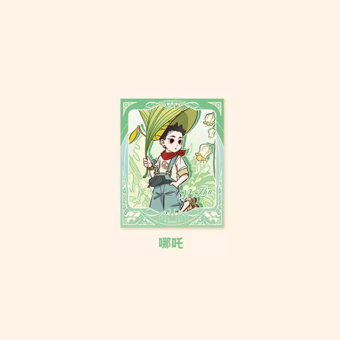 【周边】非人哉 · 帽子戏法系列：伪拍立得盲盒 哪吒 卡片
