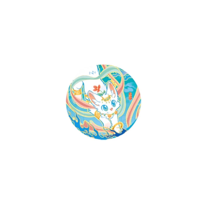 【周边】有兽焉 · 华彩流光系列：马口铁徽章盲盒 小山雀 徽章