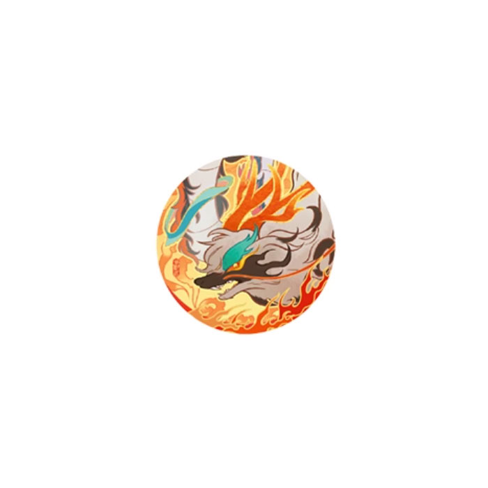 【周边】有兽焉 · 华彩流光系列：马口铁徽章盲盒 烛龙 徽章
