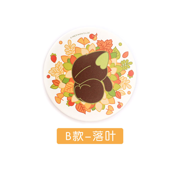 【周边】罗小黑：陶瓷杯垫 落叶款 杯垫