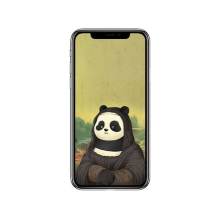 【周边】滚阿滚 · 名画系列：手机壁纸 蒙娜滚滚的微笑 手机壁纸