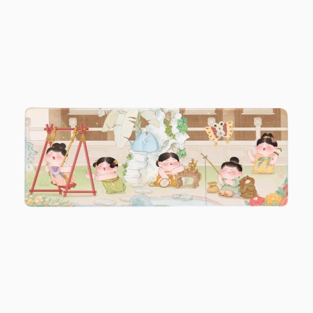 【周边】胖脸吉祥：鼠标垫 · 300mm款 春日游园图 鼠标垫（300mm款）